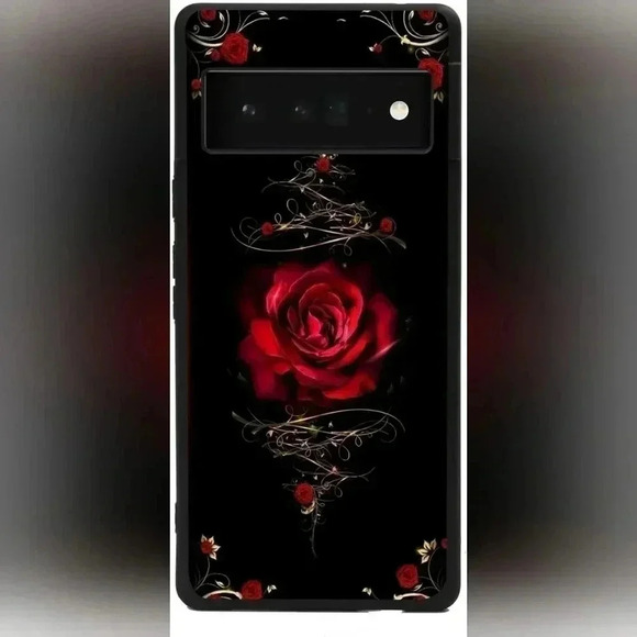 NWT Google Pixel 6 Pro Case-Red Rose - Picture 1 of 10